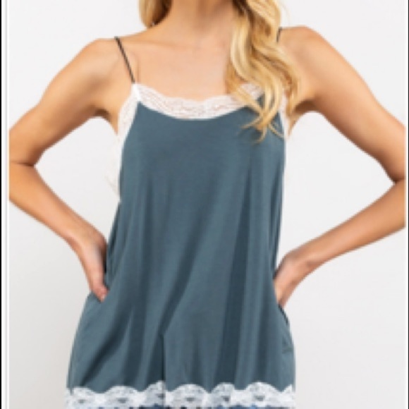 Blue Sage Basic Cami - Picture 1 of 2
